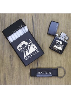 Ada Lazer Personalized The Matrix Metal Cigarette Box, Zippo Lighter and Keychain Set  - Image 3