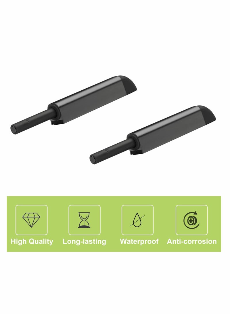 SYOSI Magnetic Touch Latch, Magnetic Door Catch Push to Open Latch Adjustable Magnetic Cabinet Closures Release Catches Damper for Cupboard Wardrobe (6Pcs Black) - Image 3