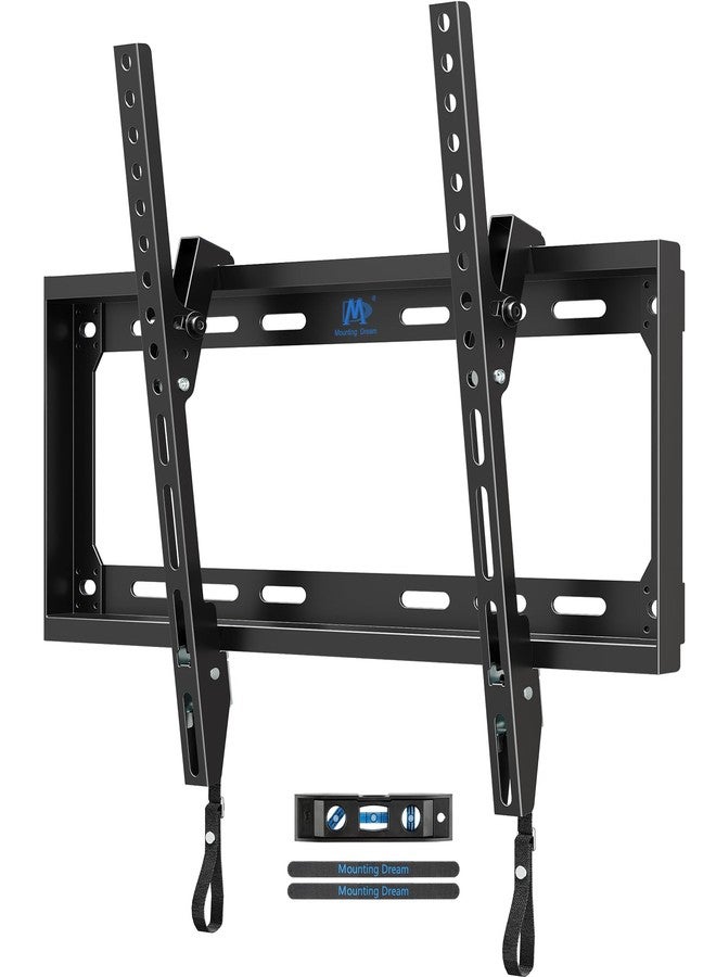 Mounting Dream Tilting TV Mounts for Most 26-60 Inch LED, LCD TVs up to VESA 400 x 400mm and 88 LBS Loading Capacity, TV Wall Mount with Unique Strap Design for Easily Lock and Release MD2268-MK - Image 1