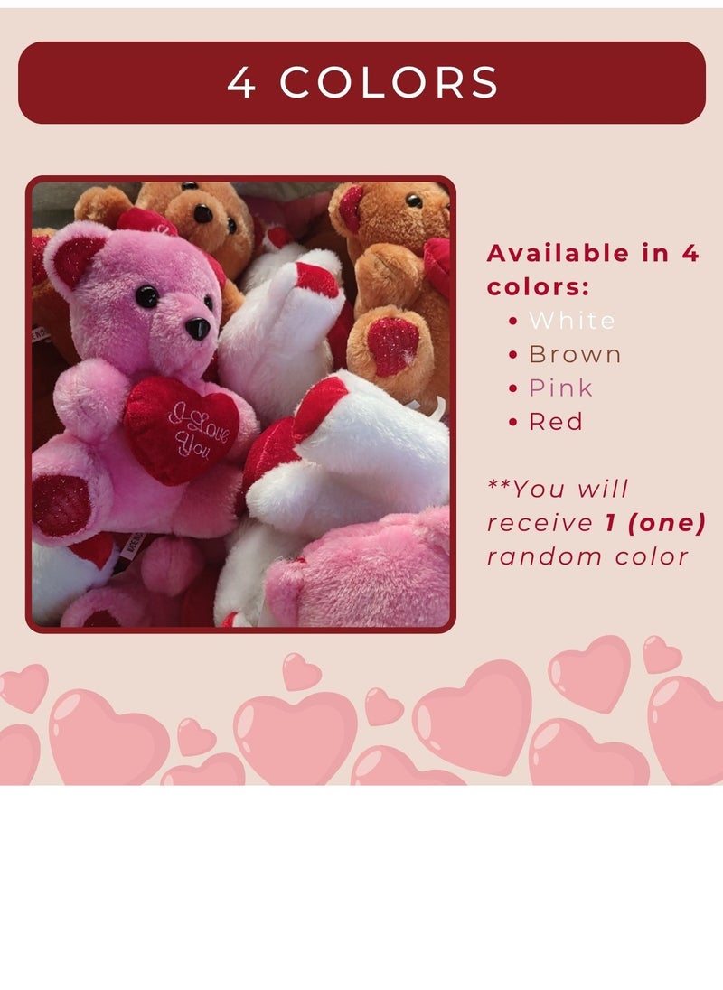 Home Smart Home Smart Teddy Bear Toy with Holding Heart Set of 2 PCs for Girl Friend 19 cm Teddy Bear Toy for Valentine Birthday and Special Occasions Gift  - Image 2