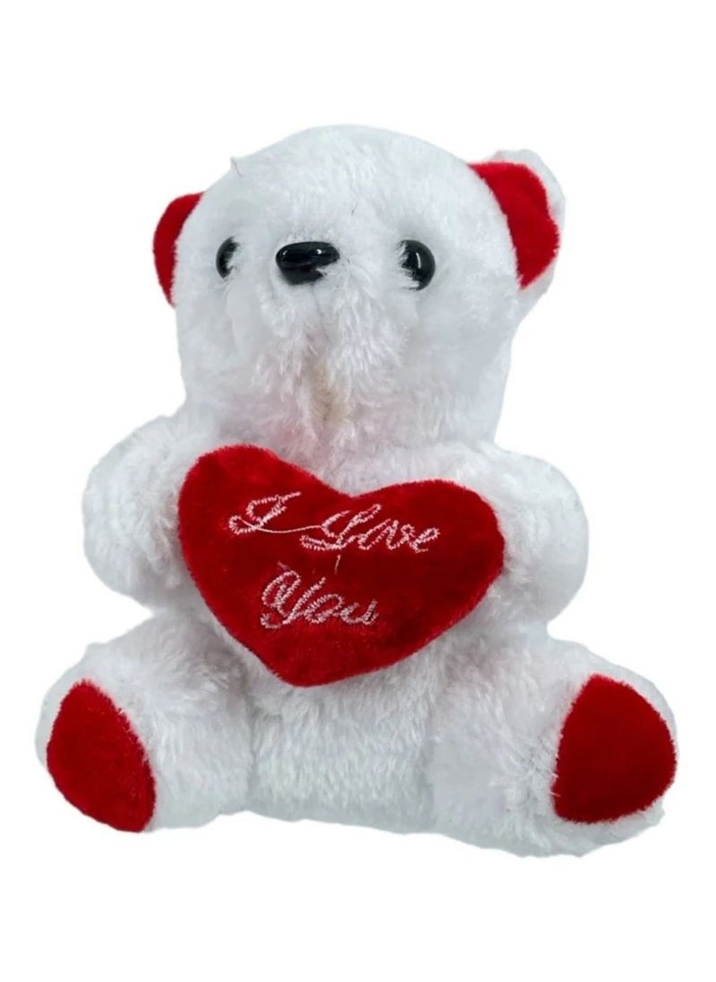 Home Smart Home Smart Teddy Bear Toy with Holding Heart Set of 2 PCs for Girl Friend 19 cm Teddy Bear Toy for Valentine Birthday and Special Occasions Gift  - Image 1