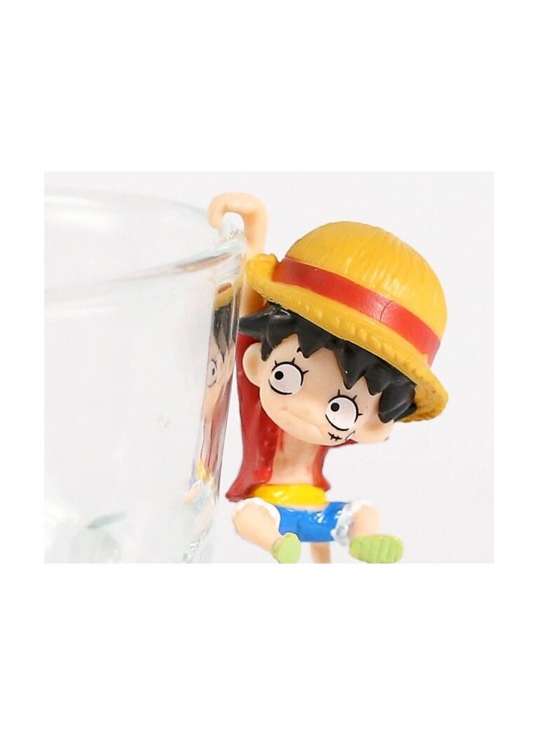 1Set Anime Cartoon Luffy Ace Chopper Law Doflamingo On The Edge Of Cup Figure Toys  - Image 3
