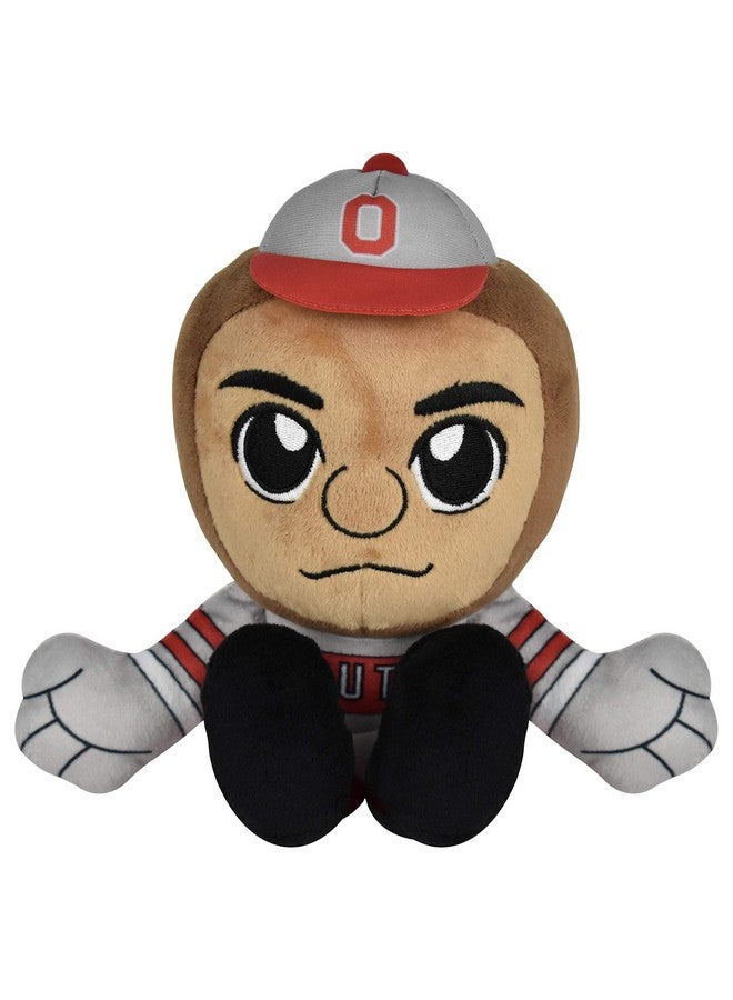 بليتشر كرييتشرز دمية بليتشر كريتشرز بروتوس كوريتشا الجالسة من فريق أوهايو ستيت باكييز، مقاس 8 بوصات، ناعمة مستوحاة من تشيبي - Image 1