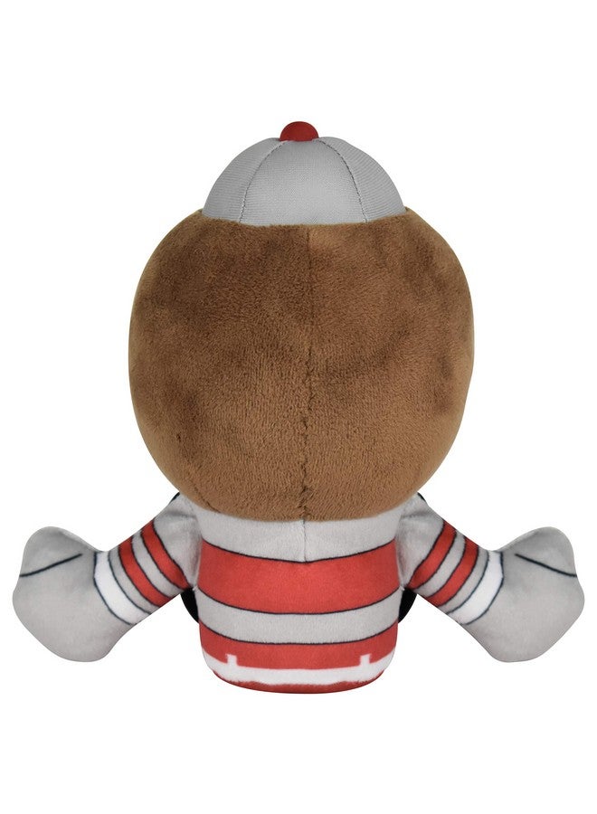 بليتشر كرييتشرز دمية بليتشر كريتشرز بروتوس كوريتشا الجالسة من فريق أوهايو ستيت باكييز، مقاس 8 بوصات، ناعمة مستوحاة من تشيبي - Image 3