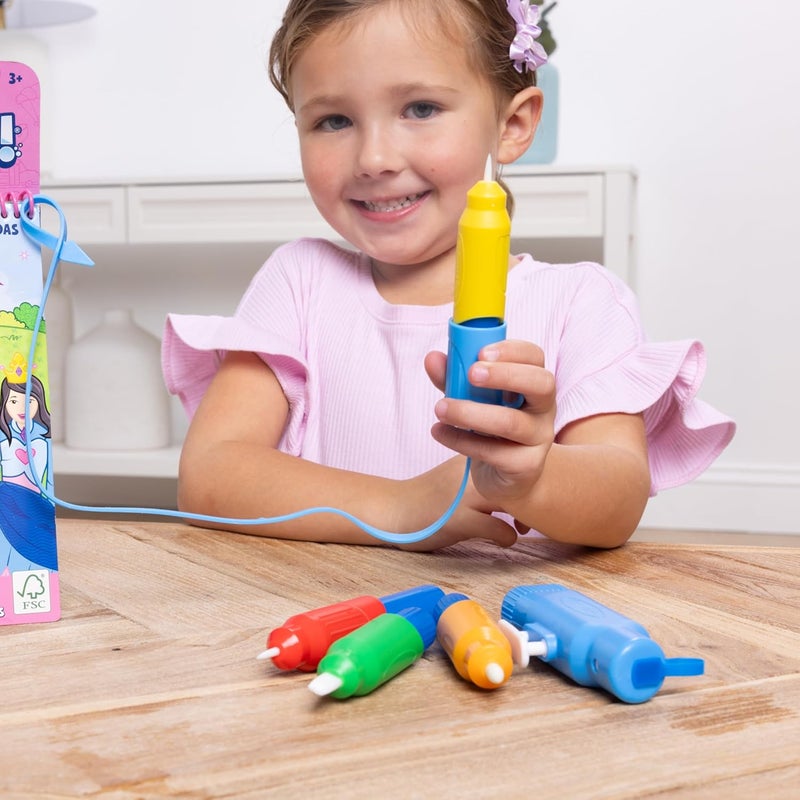 Melissa & Doug طقم أقلام مائية من ميليسا ودوج! – 3 أقلام مائية قابلة لإعادة التعبئة للتلوين بدون فوضى - Image 2
