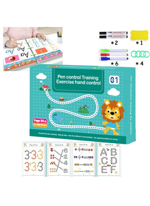 Scribble smart Workbook, Magical Tracing Workbook Set, Little Curious Minds Scribblesmart, Scribblesmart Workbook Fast-Track Young Minds, Early Education Tracing Paper For Drawing (Level 1)