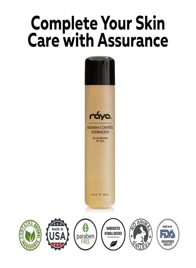 RAYA Blemish Control Astringent (705), Facial Toner for Very Oily and Break-Out Skin, with Vitamin B Complex to Balance pH and Helps Regulate Oil Production, Cruelty & Paraben Free - 8 fl oz - Image 4