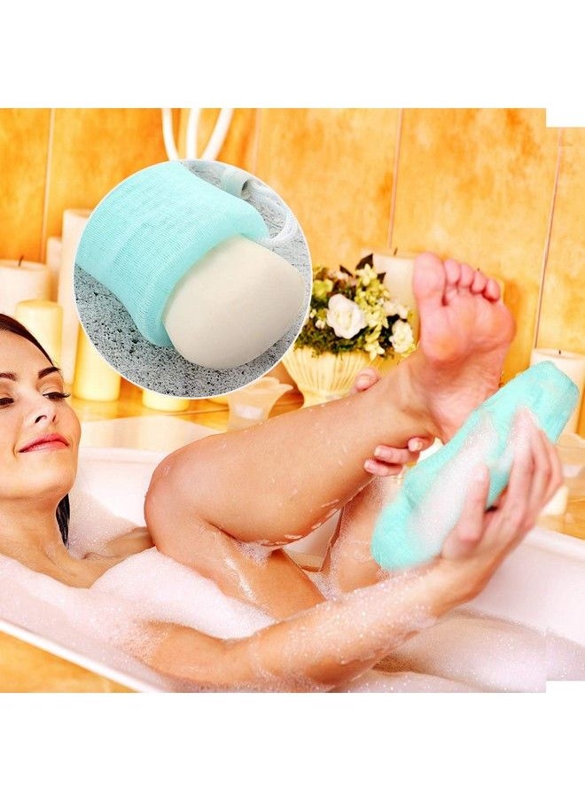 Incrizma Soap Pocket Bathing Loofah For Soap Bathing For Men And Women ; Family Pack Of 4 ; Foaming And Soap Saver ; Soap Bath Scrubber ; Loofah For Soap Bathing ; Made In India (Assorted Color)  - Image 4