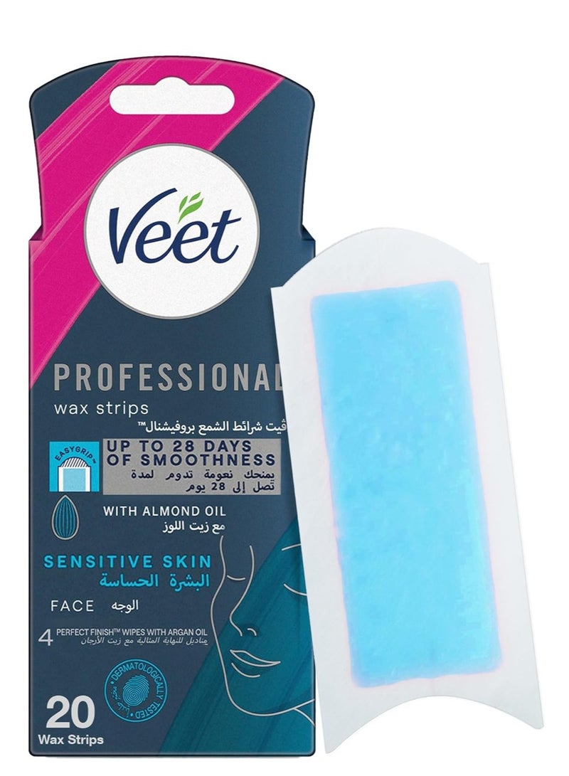 Veet Gel wax strips for sensitive skin 20 Piece - Image 1