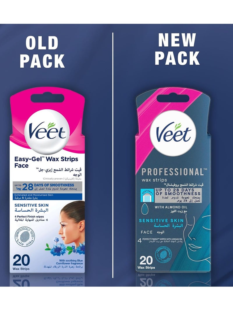 Veet Gel wax strips for sensitive skin 20 Piece - Image 2