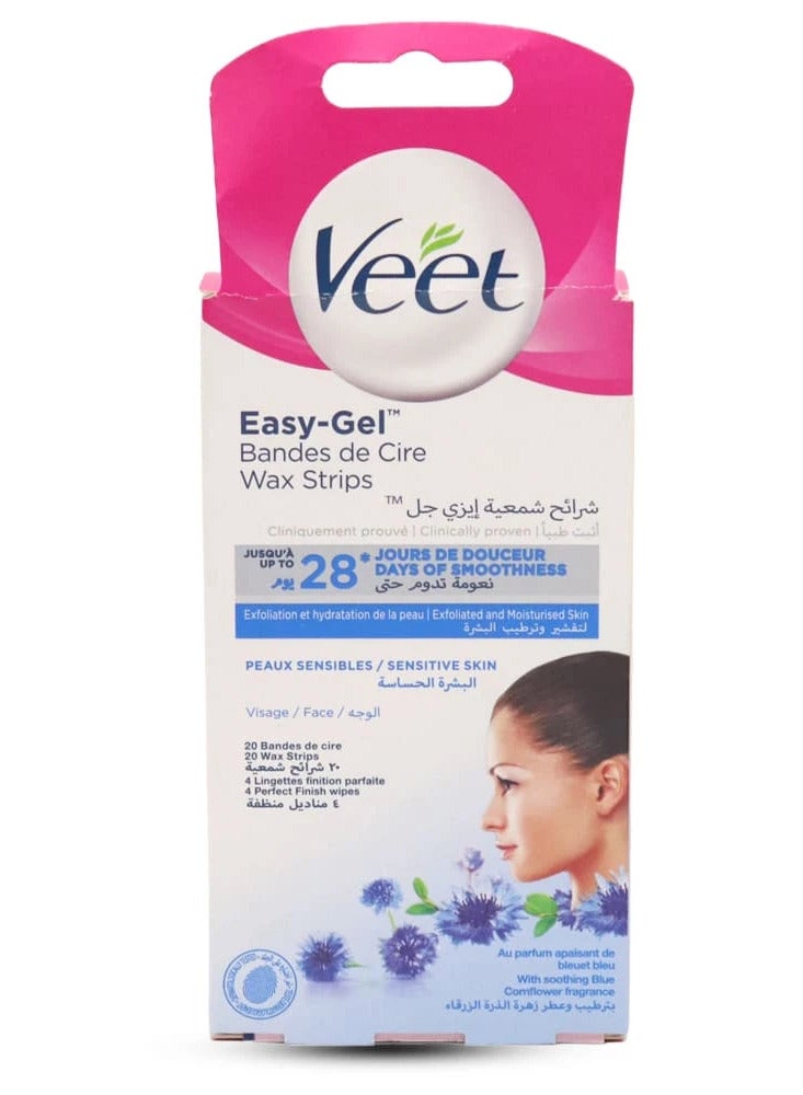 Veet Gel wax strips for sensitive skin 20 Piece - Image 3