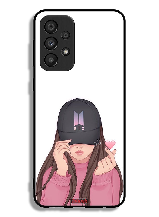Tolwak Samsung Galaxy A33 5G Protective Case Cover Girl Making Snap - Image 1
