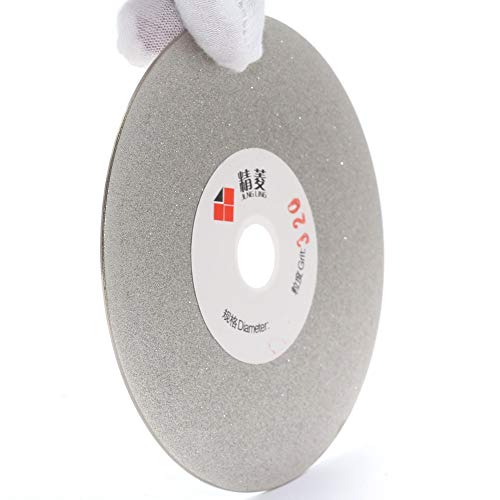 JINGLING 4" inch 100mm Diamond Flat Lap Disc Coated Grinding Disk Grit 320 Medium - Image 3