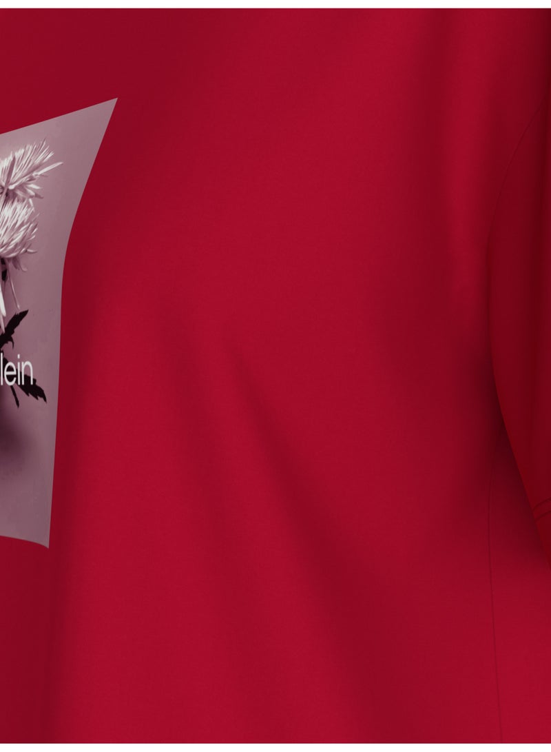 Calvin Klein Jeans Flower Logo Boxy T-Shirt - Image 4