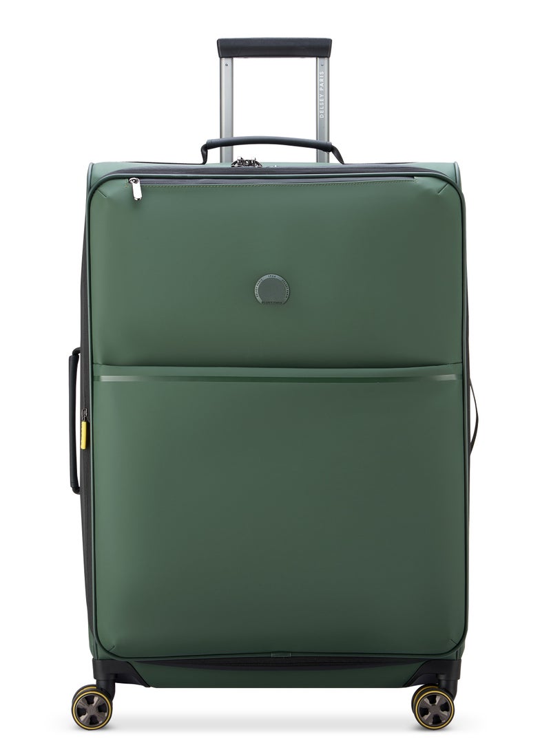 DELSEY Paris - Turenne 2.0 76cm Softcase Non-Expandable 4 Double Wheel Luggage Trolley- Green - Image 1