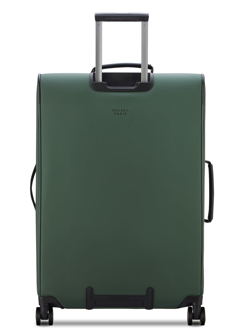 DELSEY Paris - Turenne 2.0 76cm Softcase Non-Expandable 4 Double Wheel Luggage Trolley- Green - Image 1