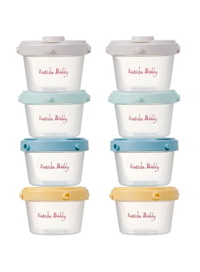 8 Pack Baby Food Storage Containers, BPA-Free PP Material, Airtight & Leakproof, Ideal for Puree, Yogurt & Snacks, Freezer & Dishwasher Safe（random color） - Image 1