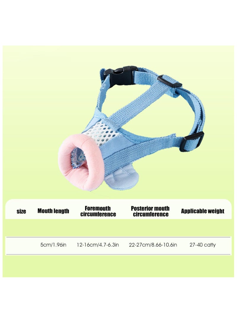 SYOSI Dog Muzzle - Breathable and Comfortable Muzzles | Anti Barking Chewing Clownfish Shape Muzzle | Adjustable Soft Breathable Dog Mouth Cover for Long Snout for Outdoor Indoor Prevent Biting Barking - Image 2