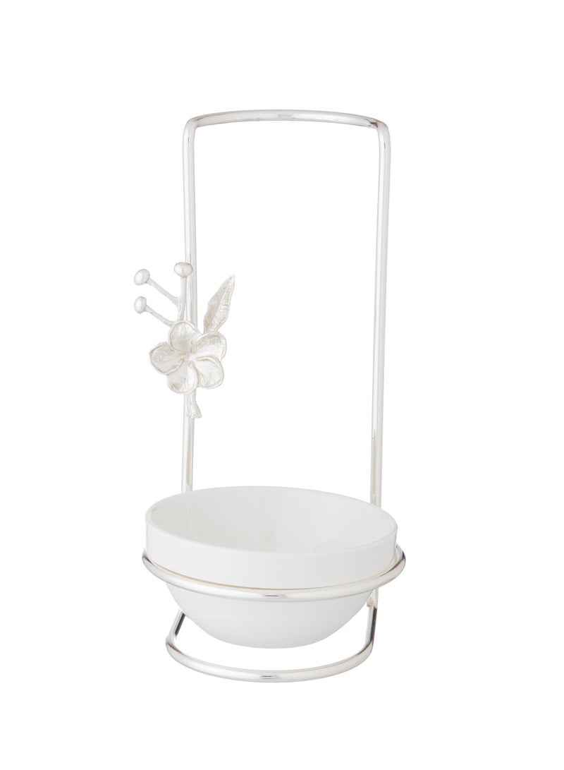 دانيا حامل ملعقة الطبخ لمطبخ أنيق و عصري مكونة من حامل معدن و صحن من البورسلان - Image 1