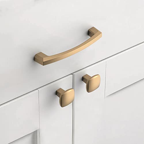 KNOKLOCK 10 Pack 4 Inch(102mm) Kitchen Cabinet Handles Champagne Bronze Cabinet Pulls Gold Kitchen Cabinet Hardware Drawer Pulls for Dresser Cupboard Wardrobe - Image 2