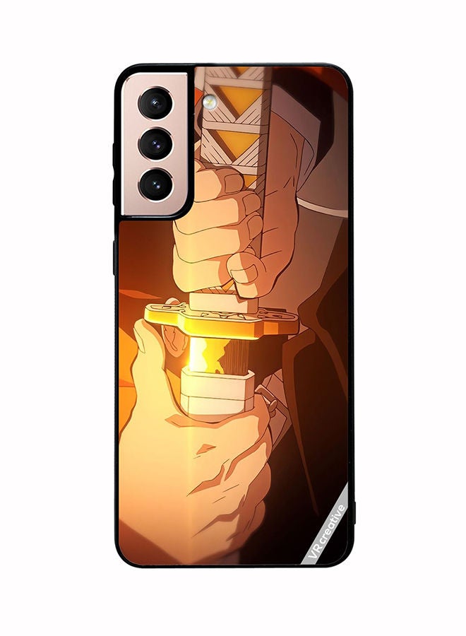 VR CREATIVE Protective Case Cover For Samsung Galaxy S21 Plus 5G Sword Design Multicolour - Image 1