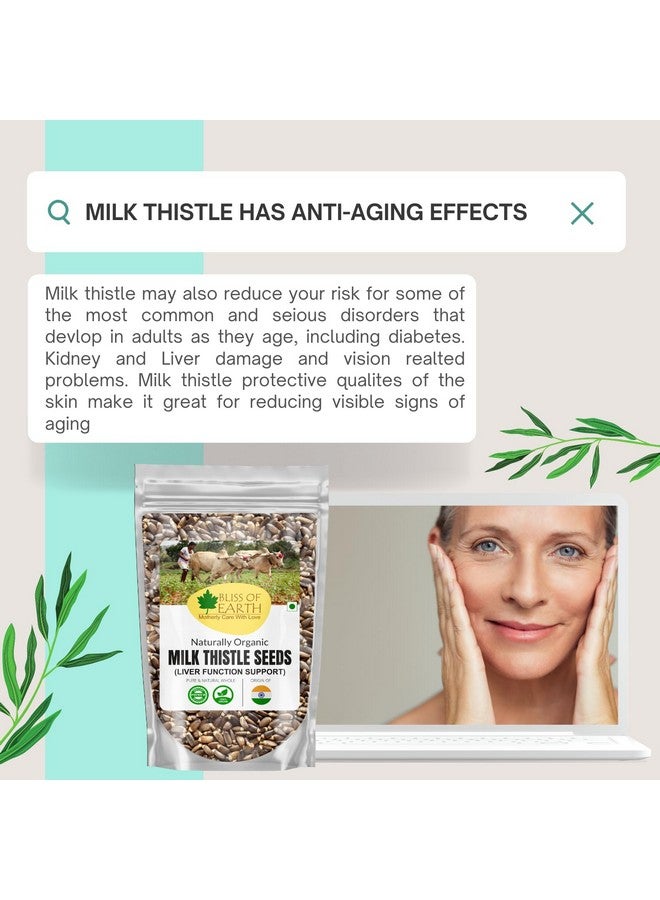 Bliss of Earth Milk Thistle Seeds Organic Super Food Great for Guts Health & Boost Immunity | Promotes Skin Health | High in Protein | 1 KG - Image 5