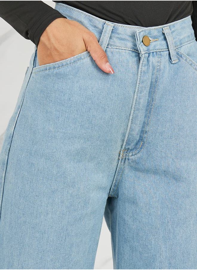Styli High Rise Wide Leg Jeans  - Image 3