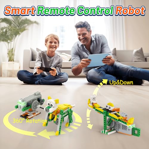 Apitor Q Robot Building Kit, 20-in-1 Programmable APP RC Car Robotics Coding Kit, STEM Projects Educational Birthday Gifts for Boys Girls Kids Aged 6-12 (233 Pieces) - Image 5
