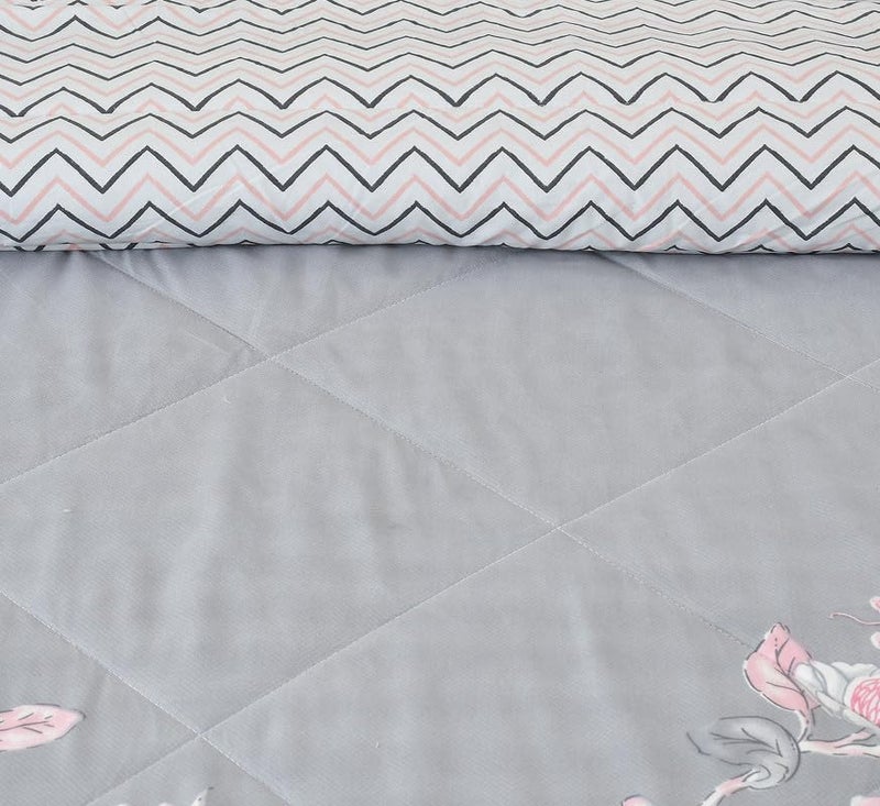 Florida AC Comforter Made of Microfiber 200 GSM Duvet for Double Bed/Quilt Blanket Lightweight for All Weather-Rose01| TC - 144 - Image 2
