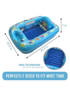 ginsey Nickelodeon Baby Shark "Making A Splash" Inflatable Tub  - Image 5