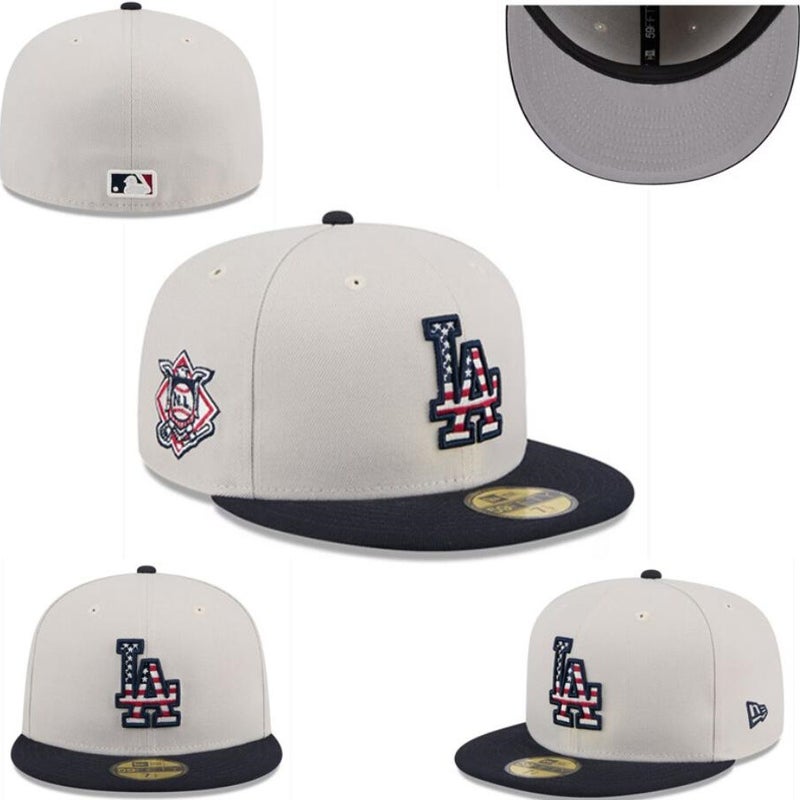 New Dense Embroidery Hat Lany Team Flat-Brim Baseball Cap American Hip-Hop Reversible Baseball League Team Cap - Image 1