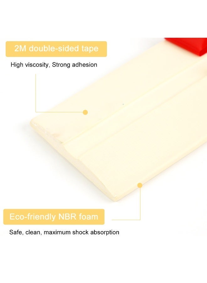 HASTHIP® Baby Proofing Edge Protector Corner Guard, 2M Soft Thick Silicone Self Adhesive Protector Strip Baby Proofing Furniture Padding for Kids Proof Table, Cabinet, Cartoon Print Bumper Cushion - Image 3