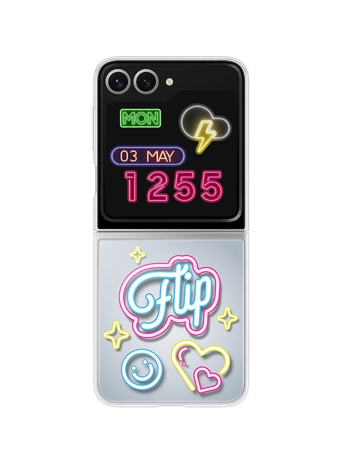 نيوترل مناسب لهاتف Samsung Z FLIP 6 الذكي W25 FLIP غلاف بطاقة تفاعلية غلاف الهاتف المحمول غلاف صلب - Image 4