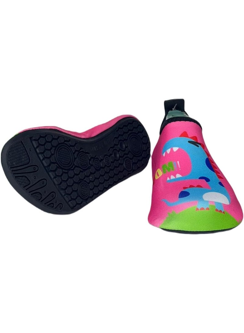 NICE Boys and Girls Water Shoes, Quick Drying Non-Slip Beach Shoes, Children's Cartoon Multicolor Swimming Socks  - Image 2