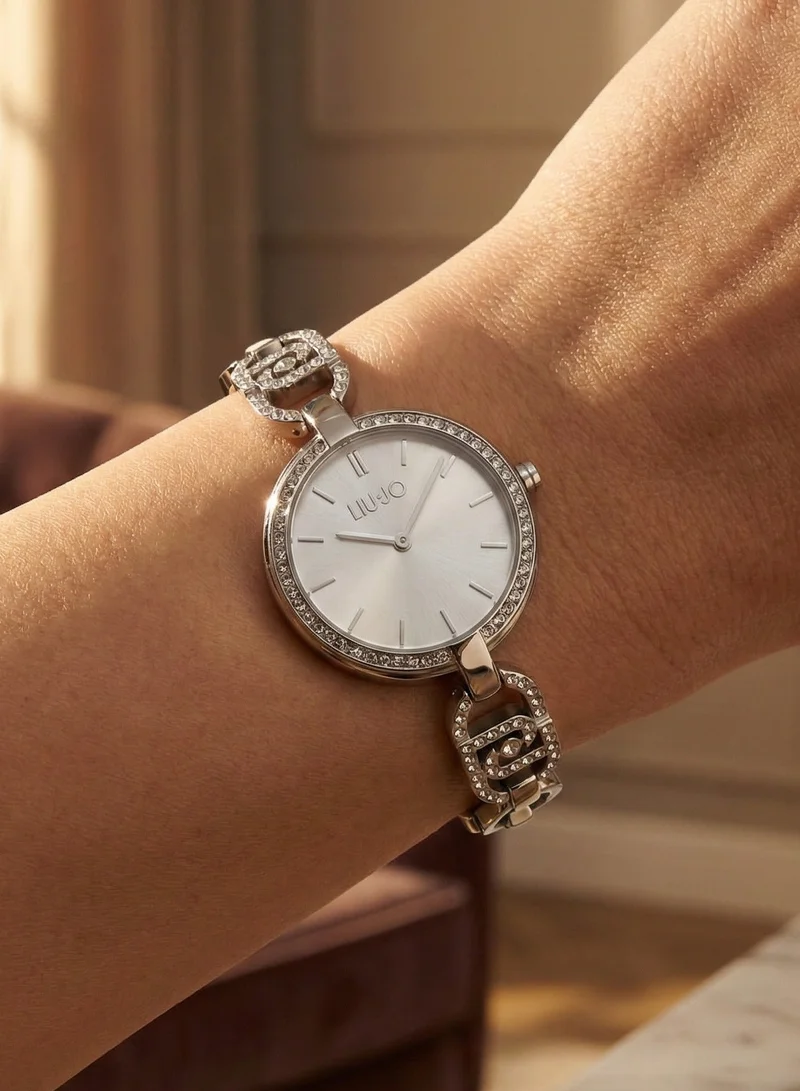 ليو جو ساعة ليو جو جليتر فضي