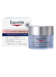 Eucee Eucerin Retinol and Q10 Anti-Wrinkle Night Cream - 48g  - Image 1