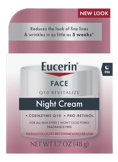 Eucee Eucerin Retinol and Q10 Anti-Wrinkle Night Cream - 48g  - Image 3