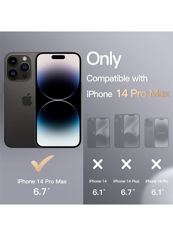 Jetech جراب سيليكون لهاتف iPhone 14 Pro Max مقاس 6.7 بوصة، جراب حماية كامل الجسم بملمس حريري ناعم، غطاء مقاوم للصدمات مع بطانة من الألياف الدقيقة (أسود) - Image 2