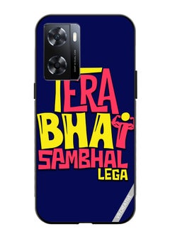 Protective Case Cover For Oppo A57/A77s Tera Bhai Sambhal Lega Hindi Quots Design Multicolour