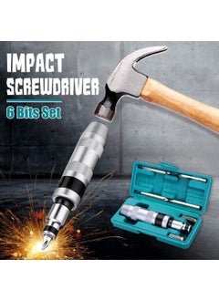 Hetkrishi Hetkrishi 7Pcs Impact Screwdriver Set MultiPurpose Chrome Vanadium Steel Portable Screw Driver Chisel Bits Professional Tools  - Image 3