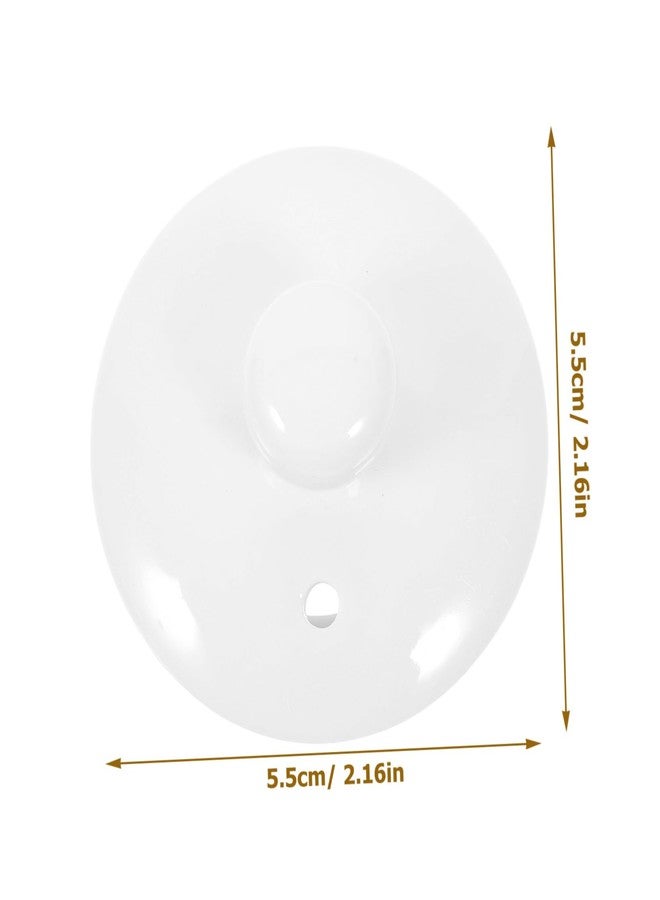 FUNOMOCYA Universal White Ceramic Teapot Lid Polished Tea Ware Replacement Lid for Tea Cup and Teapot Fits Most Standard Sizes and Elegant Design for Home Kitchen and Restaurant - Image 5