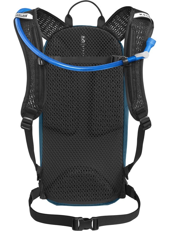 CamelBak M.U.L.E. 12 Mountain Biking Hydration Pack - Easy Refilling Hydration Backpack - Magnetic Tube Trap - 100oz, Moroccan Blue/Black - Image 3