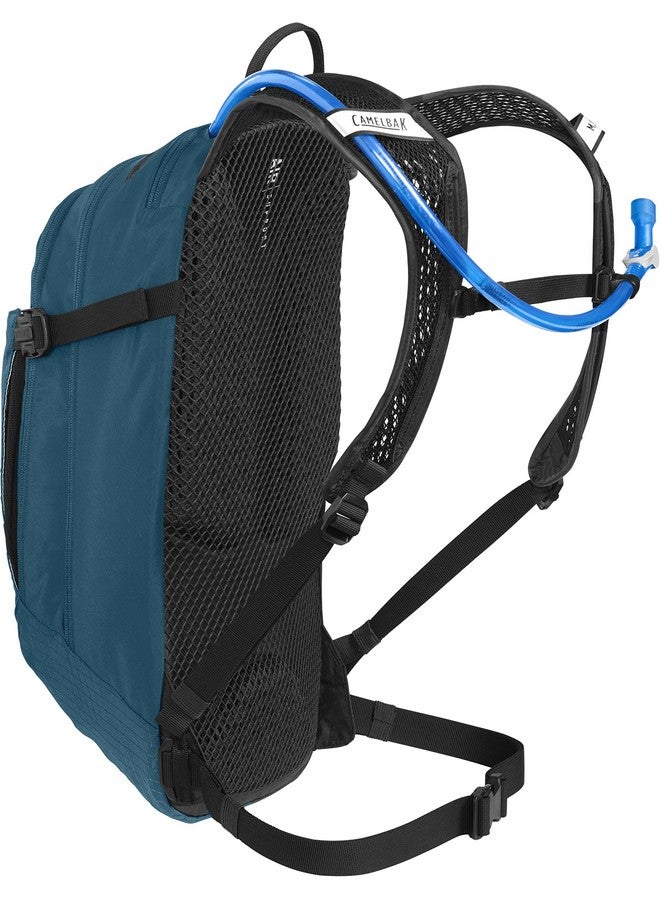 CamelBak M.U.L.E. 12 Mountain Biking Hydration Pack - Easy Refilling Hydration Backpack - Magnetic Tube Trap - 100oz, Moroccan Blue/Black - Image 2