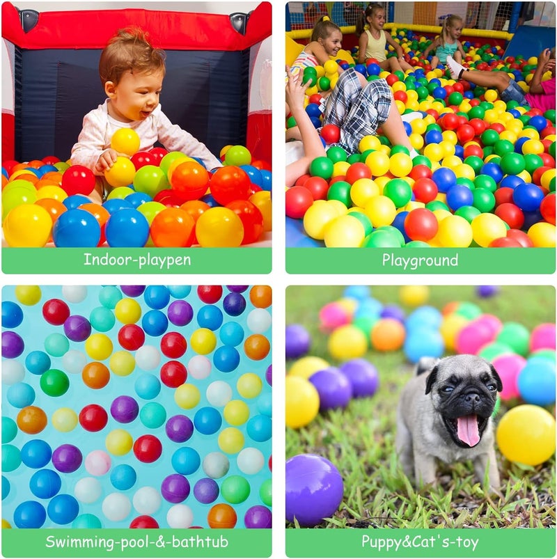 MEETO Baby Premium Multicolour Balls: Soft, Safe Balls for Kids' Pool Pits, Play Tents, and Tunnels – Ideal for Indoor & Outdoor Fun (Pack of 6) - Image 3