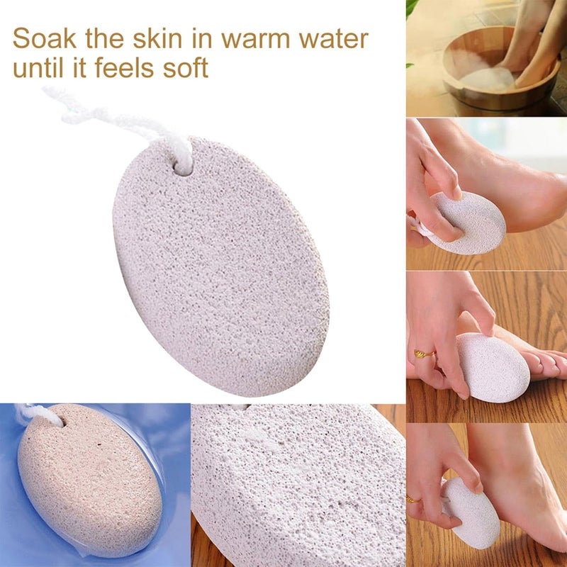 Pumice Foot Scrub - Heel Care Items,Hard Skin Foot Grinder - For Women Men Runners Athletes Dancers Home Travel Spa Salon Beauty Lovers Routine - Image 3