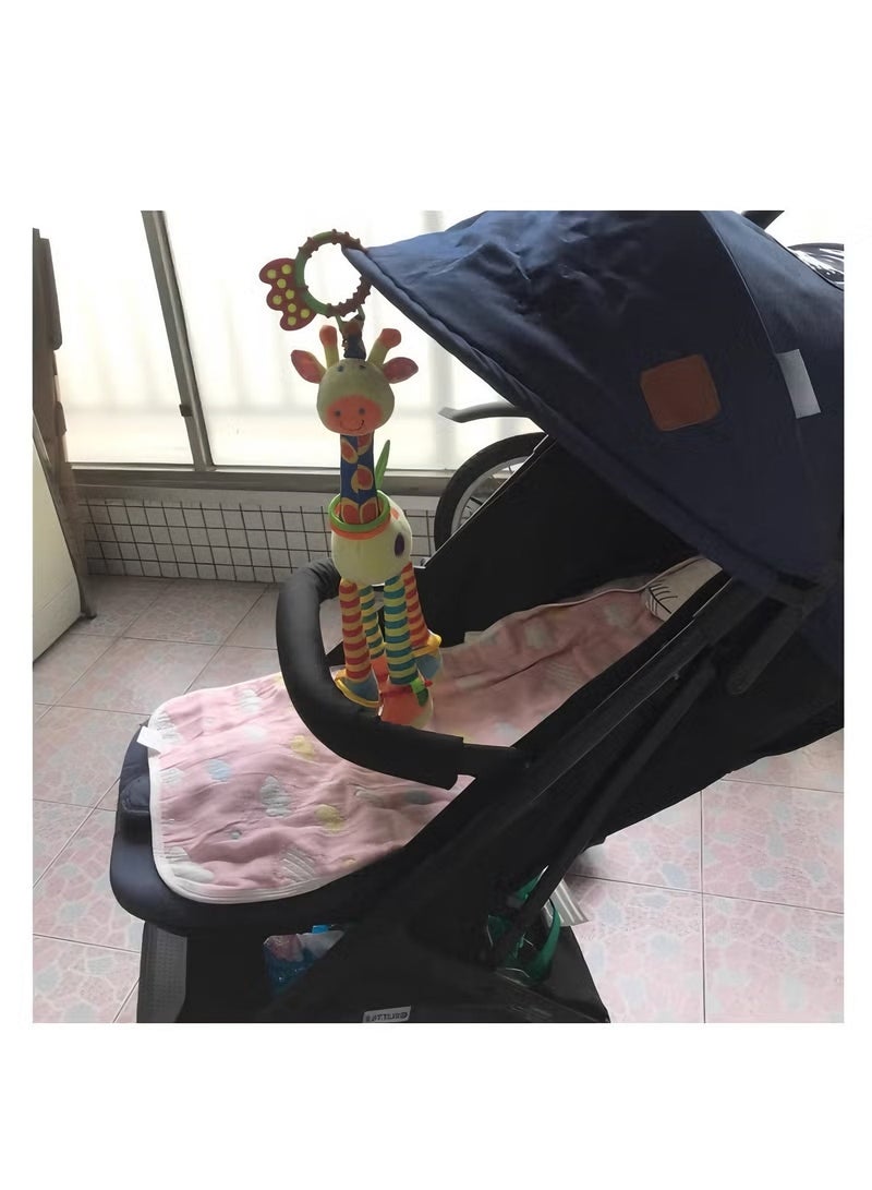 Car Seat Hanging Toys for Babies 0–11 Months | Soft Musical Animal Rattles | Baby Sensory Toy for Stroller & Crib - Image 5