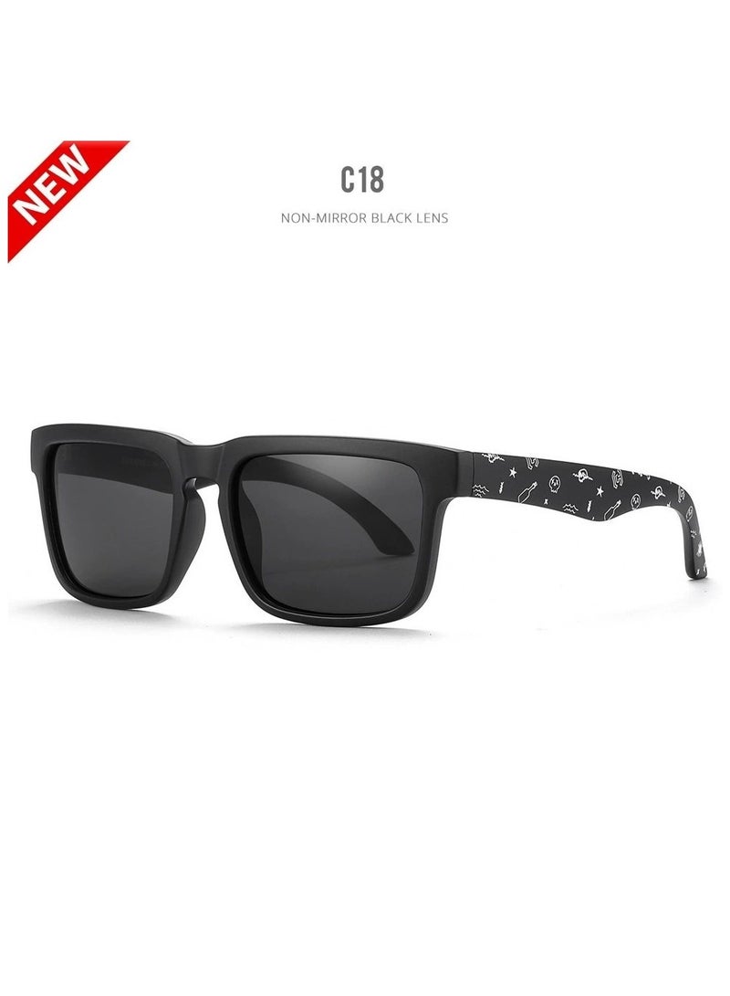 kdeam Trendy and cool outdoor sports sunglasses, polarized sunglasses, colorful true film UV-resistant sunglasses - Image 1