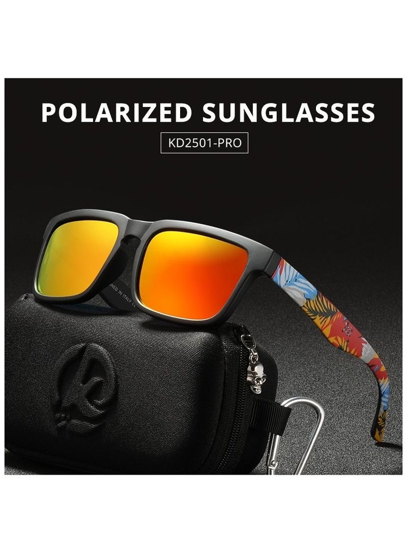 kdeam Trendy and cool outdoor sports sunglasses, polarized sunglasses, colorful true film UV-resistant sunglasses - Image 3