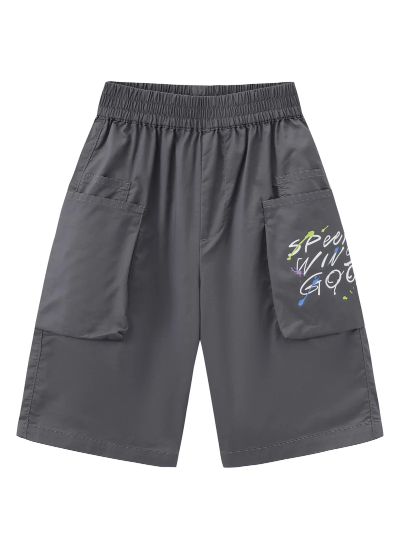 Balabala Black Kids Boys Woven shorts for Men | Best Price UAE