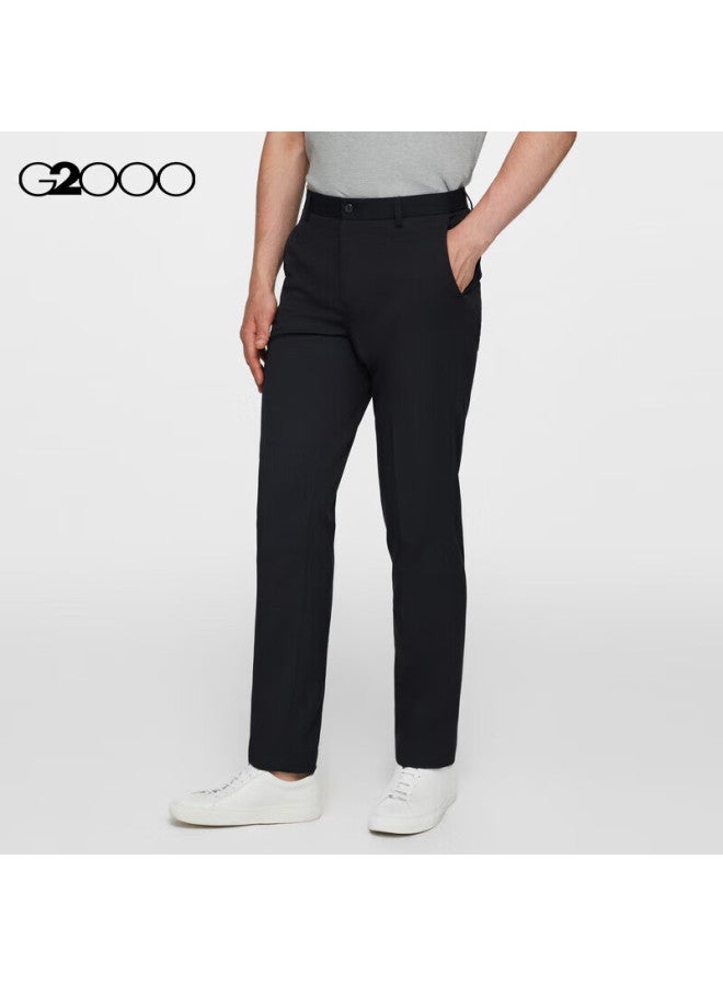 G2000 Men's Spring And Autumn Easy Care Slim Fit Dress Pants In Blue-grey Color - Slim Fit Cut 34 - Image 1